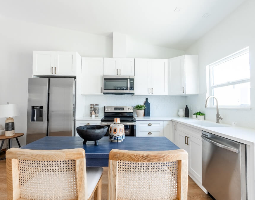 Pre-Approved ADU Plans construction example during framing stage in San Diego backyard.