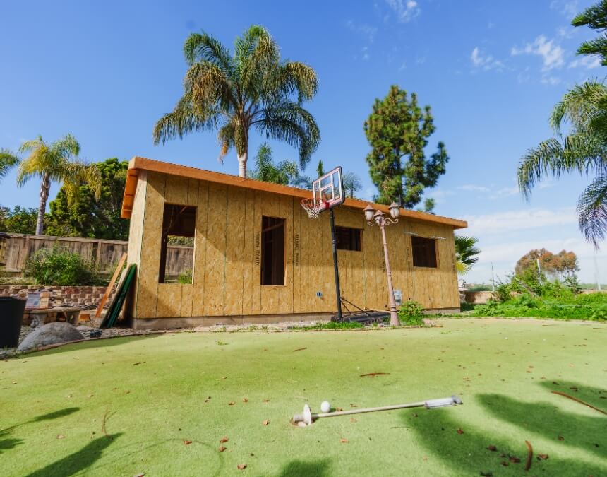 Can You Airbnb an ADU in San Diego – detached California ADU under construction for long-term rental income