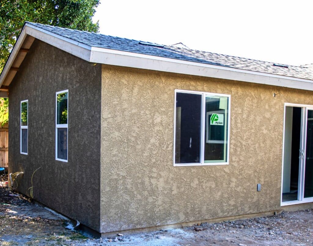 Framed internal space for an Accessory Dwelling Unit (ADU) within a primary residence.