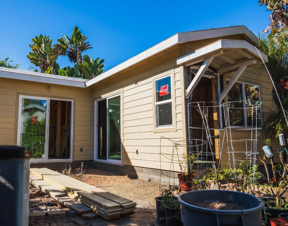 Casita structure showing unique detached design elements.