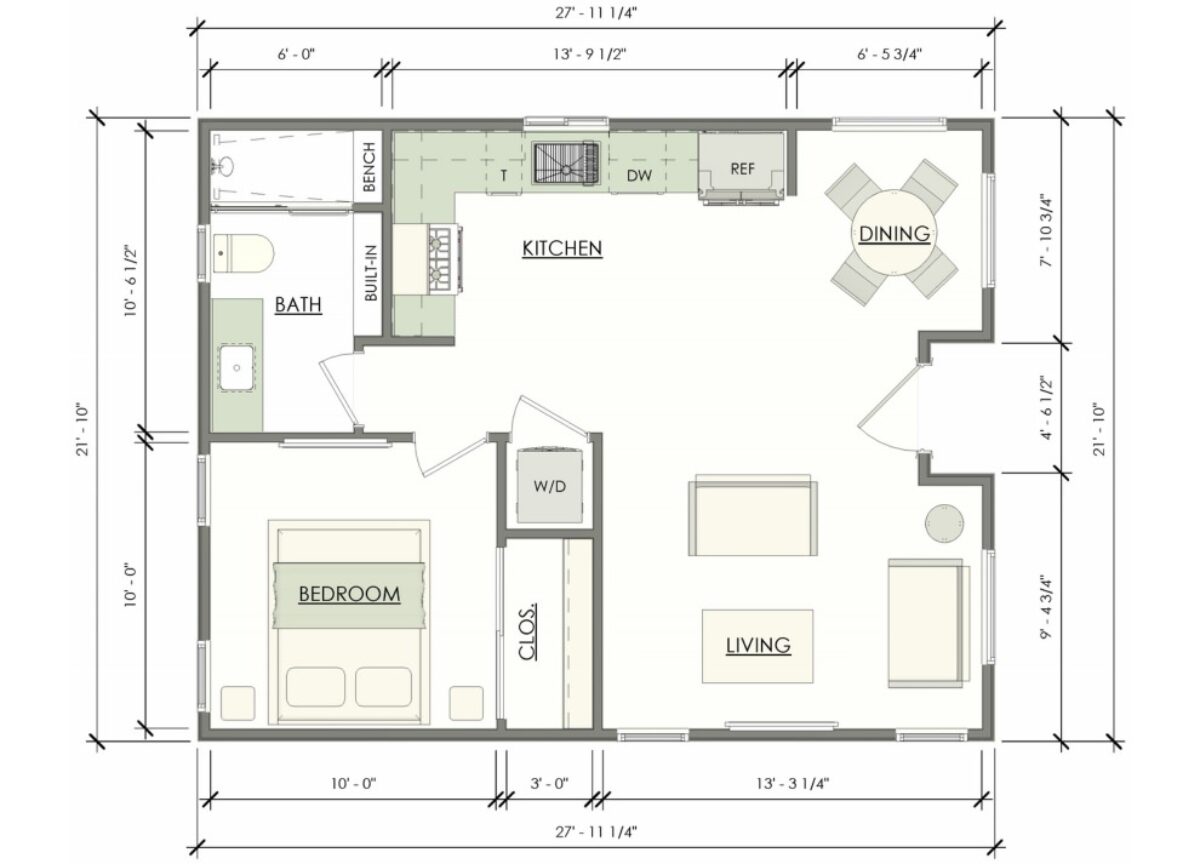 Floor Plan Hvac Unit Cost For 1200 Square Feet Bedroom Traditional