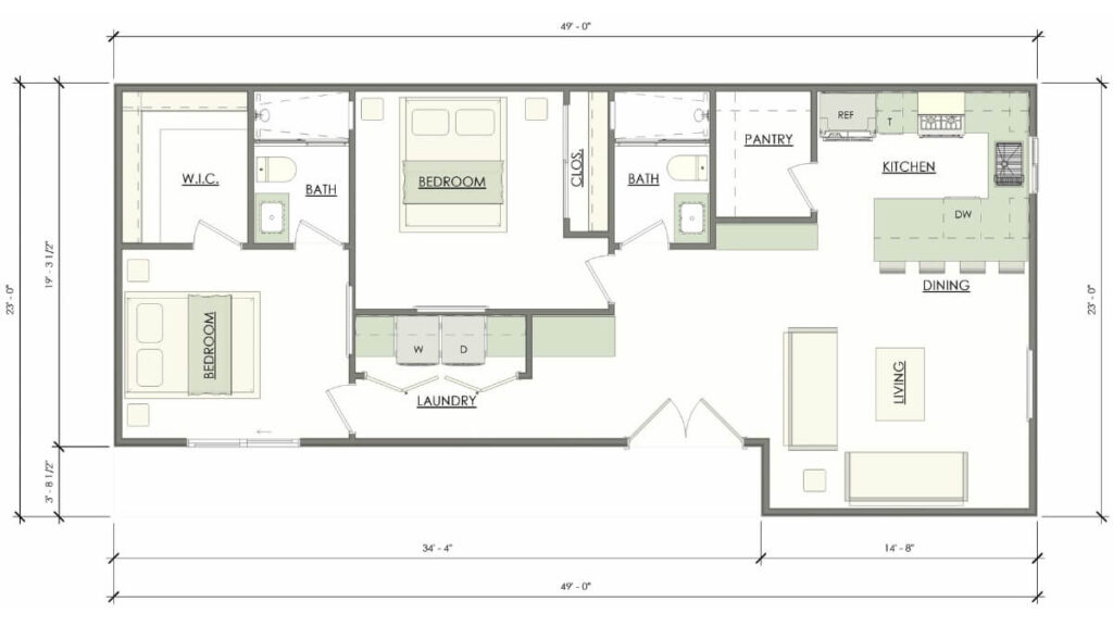 ADU Floor Plans | Custom 400-1200 Sq Ft Designs