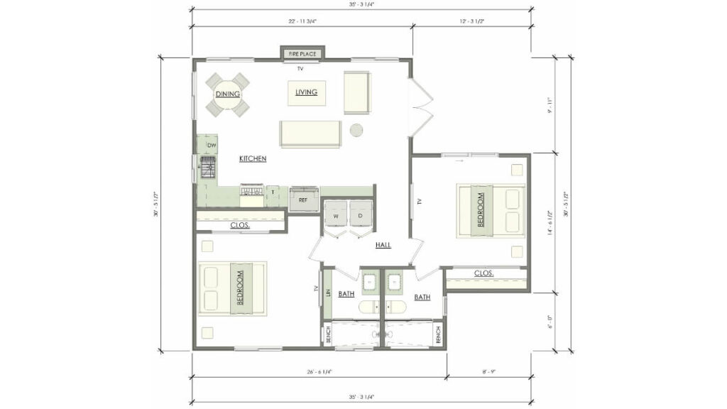 ADU Floor Plans | Custom 400-1200 Sq Ft Designs
