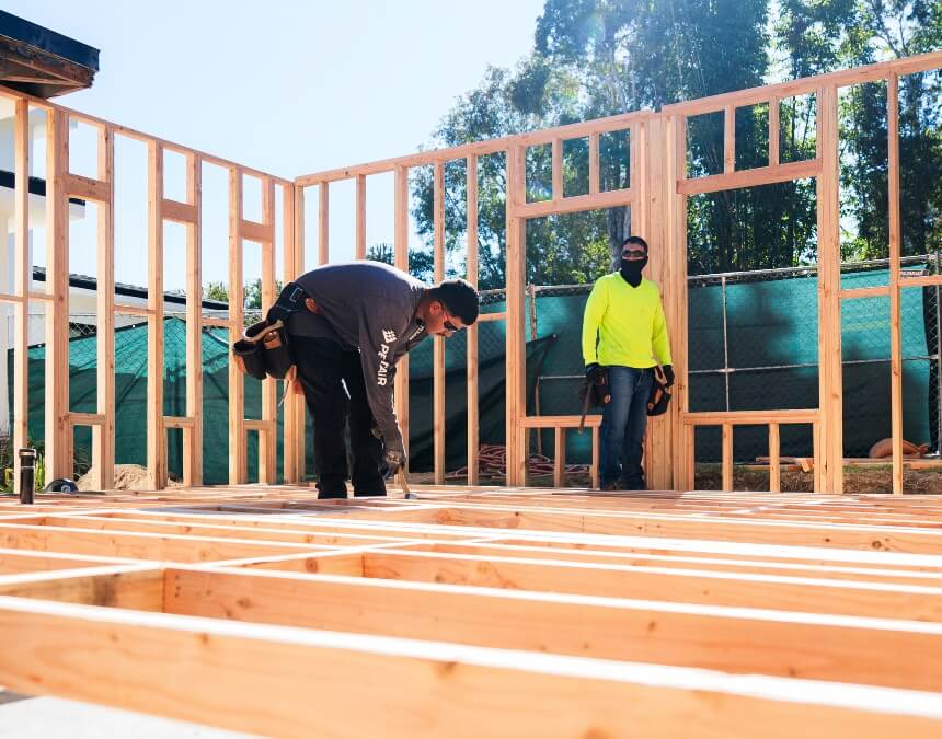 ADU framing underway by Better Place crew – How Better Place Can Help with Pre-Construction Services