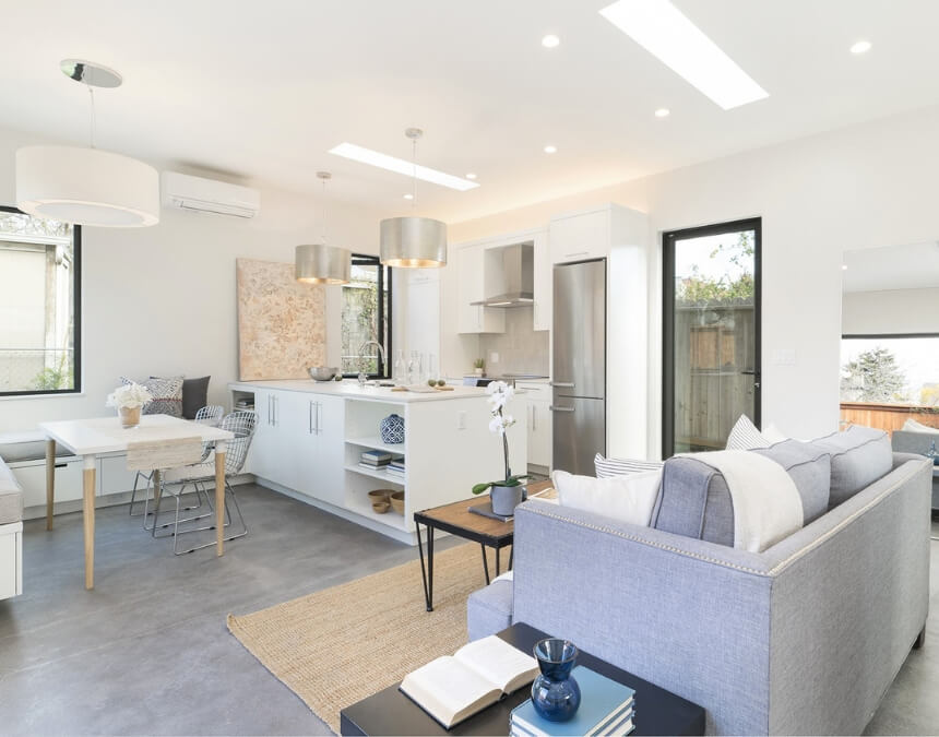 Are ADU Permit Fees Worth It – modern ADU interior showcasing open kitchen and living space