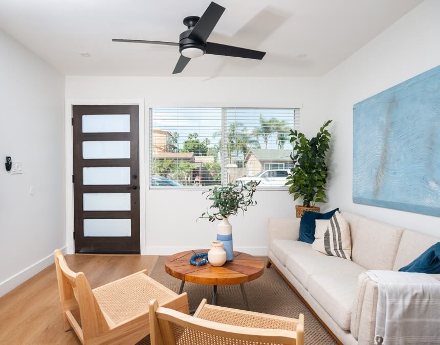 Final Thoughts on ADU Construction Costs completed California ADU living room with modern finishes and natural lighting
