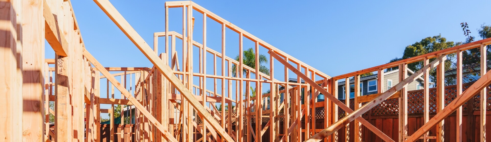 What Is an ADU Cost Calculator and How Much Does It Cost to Build an ADU in California wood framing stage of California accessory dwelling unit