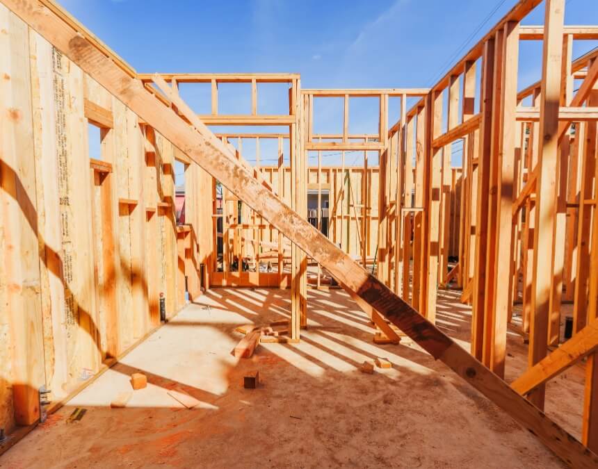 What are construction and renovation loan options for ADUs - residential ADU framing under construction financed through a building loan