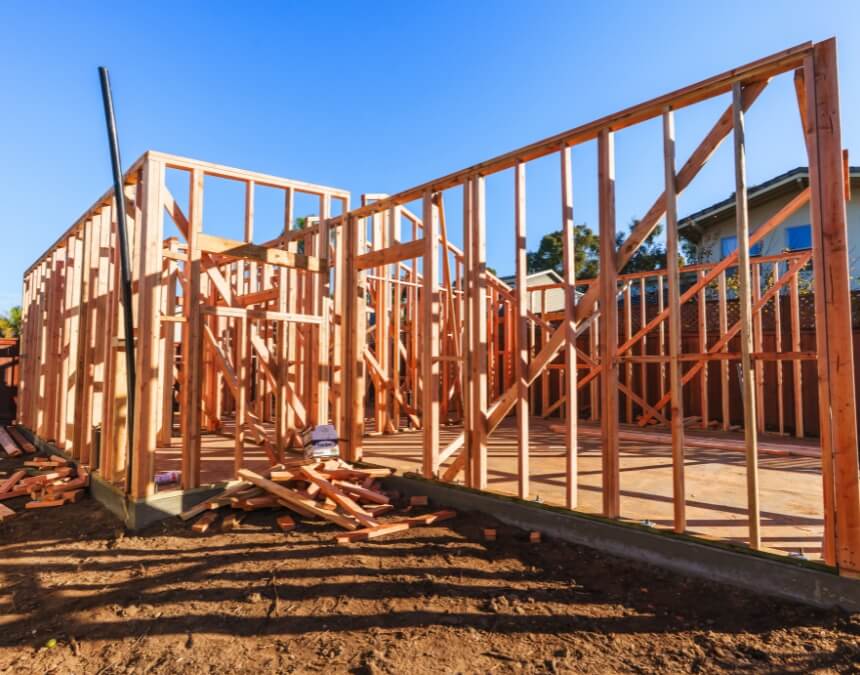 Why do ADU costs vary so much showing an ADU framing project with site-specific construction requirements