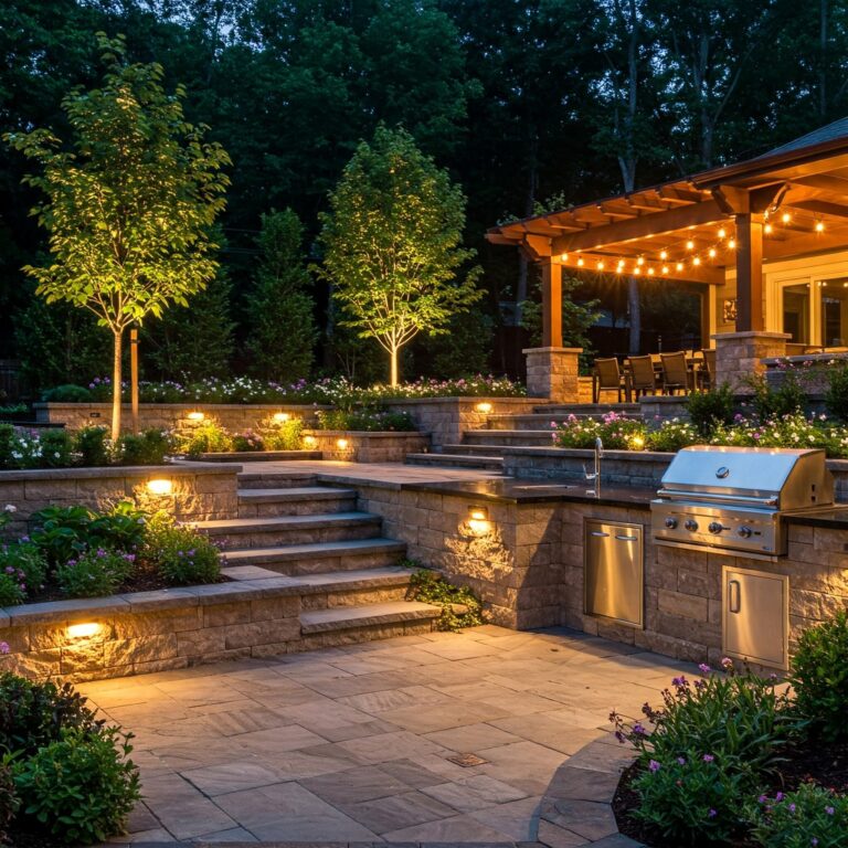 Paver patio and hardscape